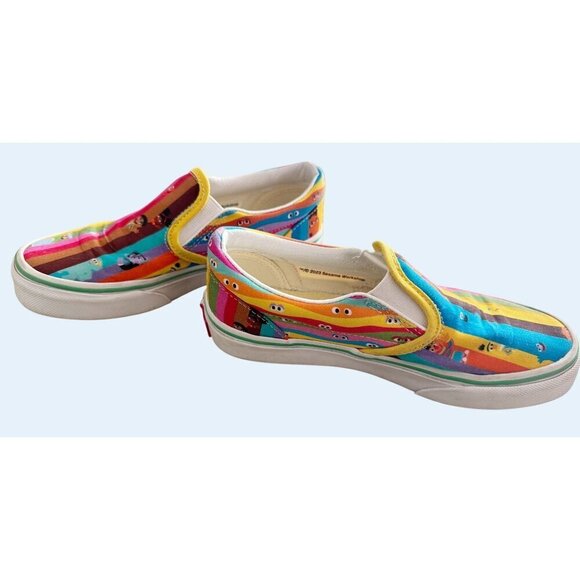 VANS x Sesame Street Youth Kids Slip On Canvas Sneakers Size 1 - Picture 5 of 8